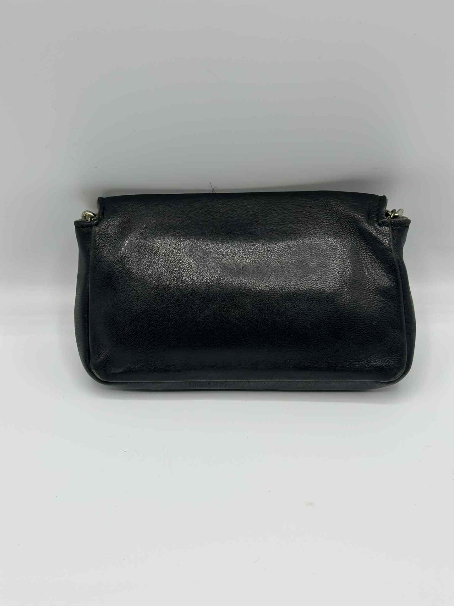 Fendi Nappa Leather & Fox Fur Micro Buggie Baguette Bag