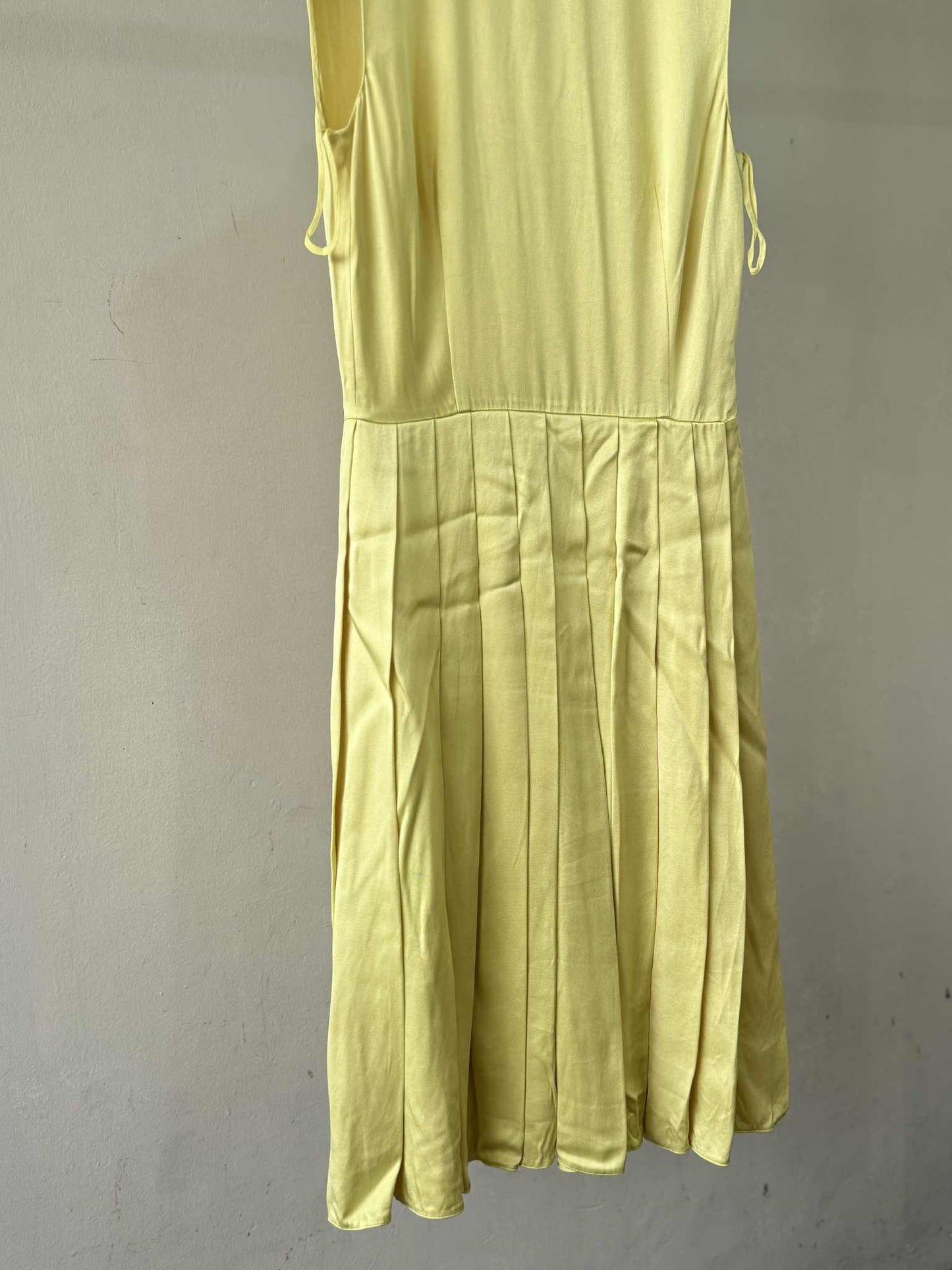 SS2018 Prada Yellow Silk Dress