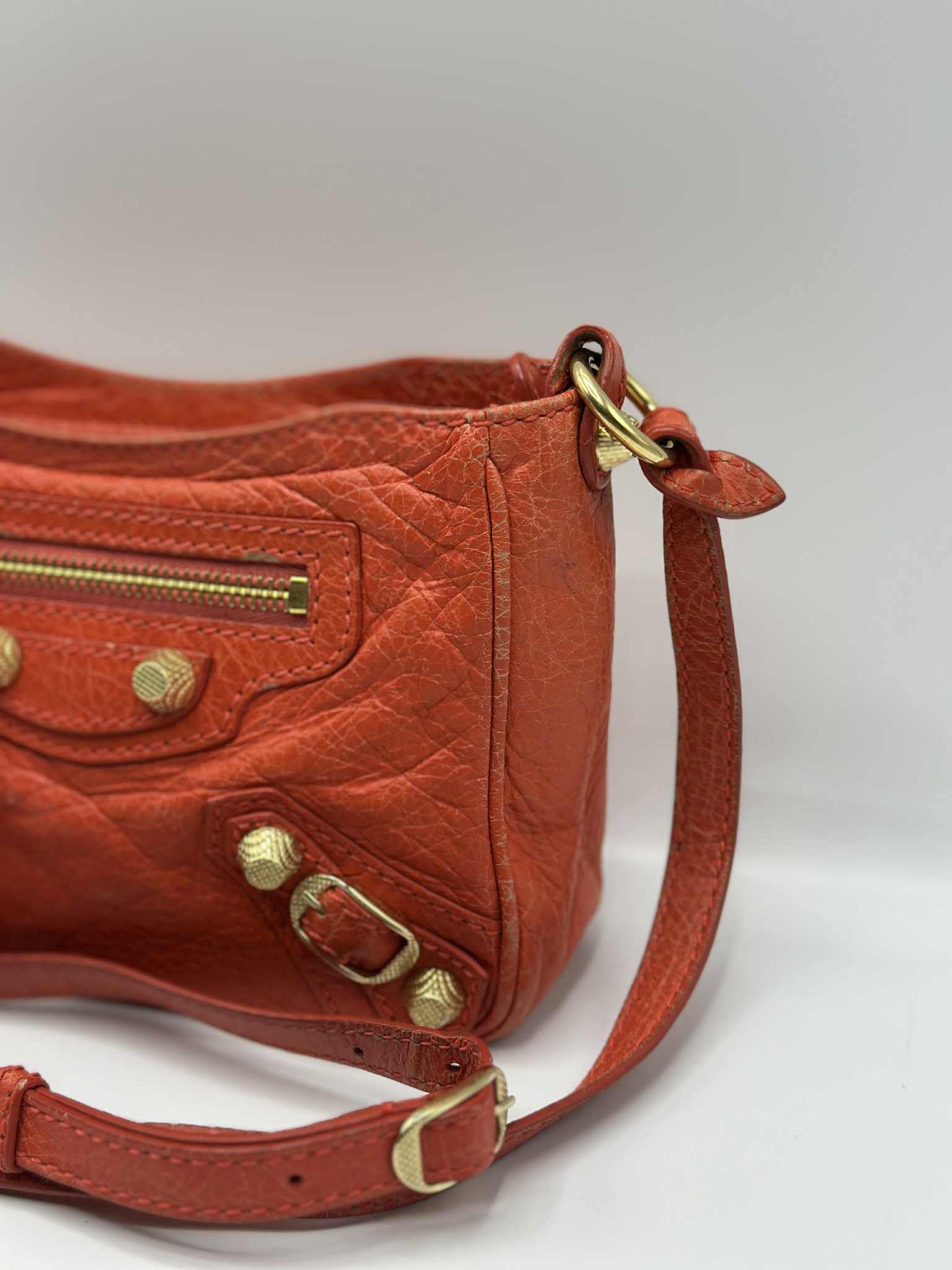 Balenciaga Nano City Bag Coral