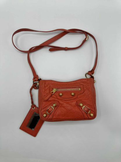 Balenciaga Nano City Bag Coral