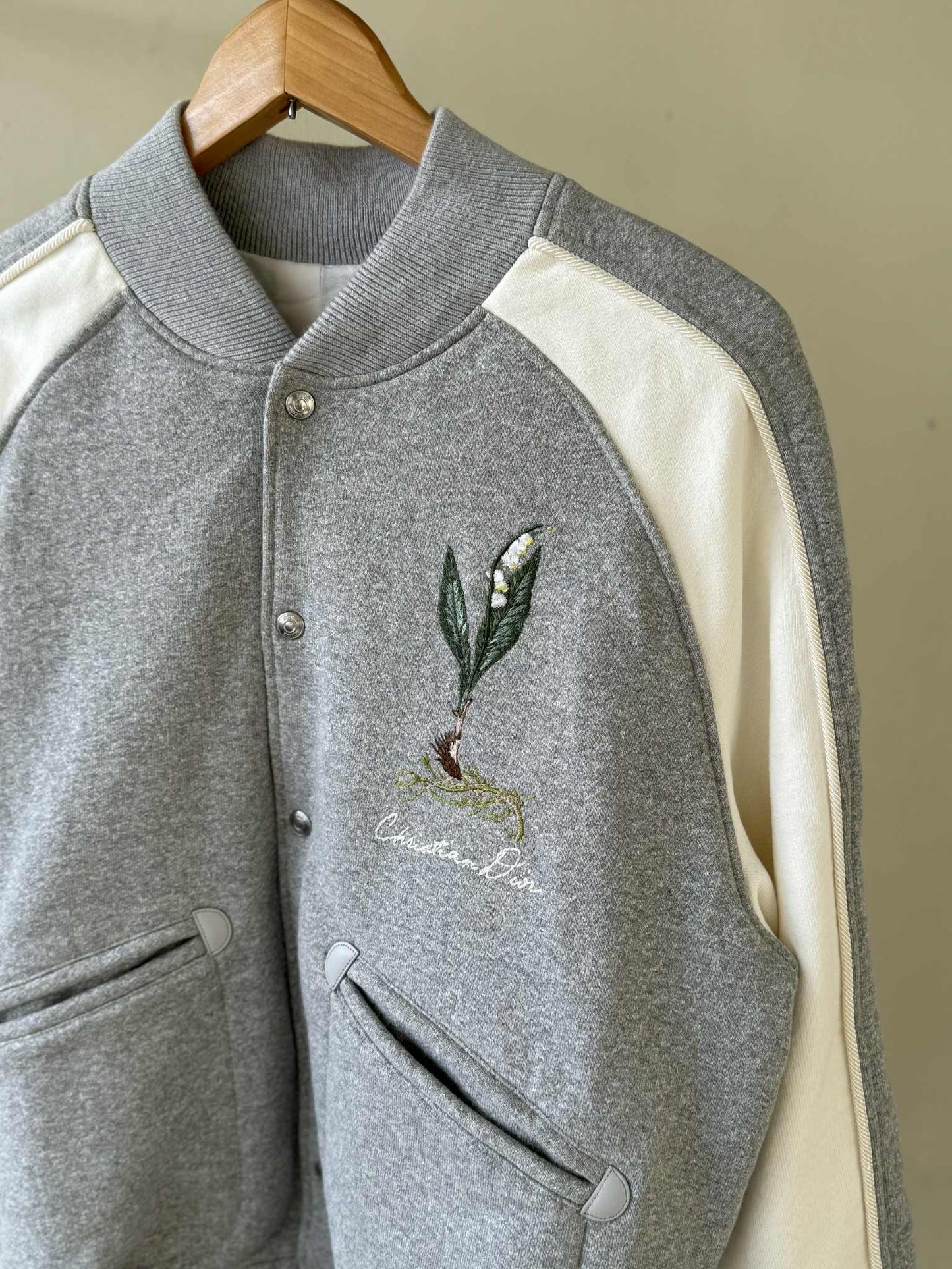 Christian Dior Lily of the Valley Varsity Jacket