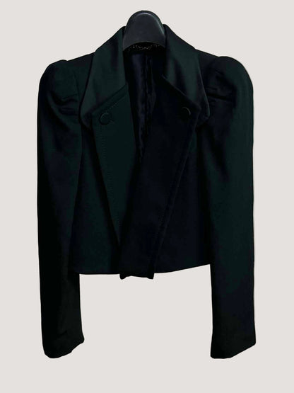 Gucci Crop Detachable Collar Blazer