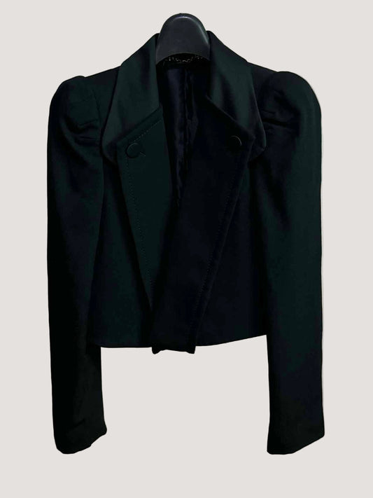 Gucci Crop Detachable Collar Blazer
