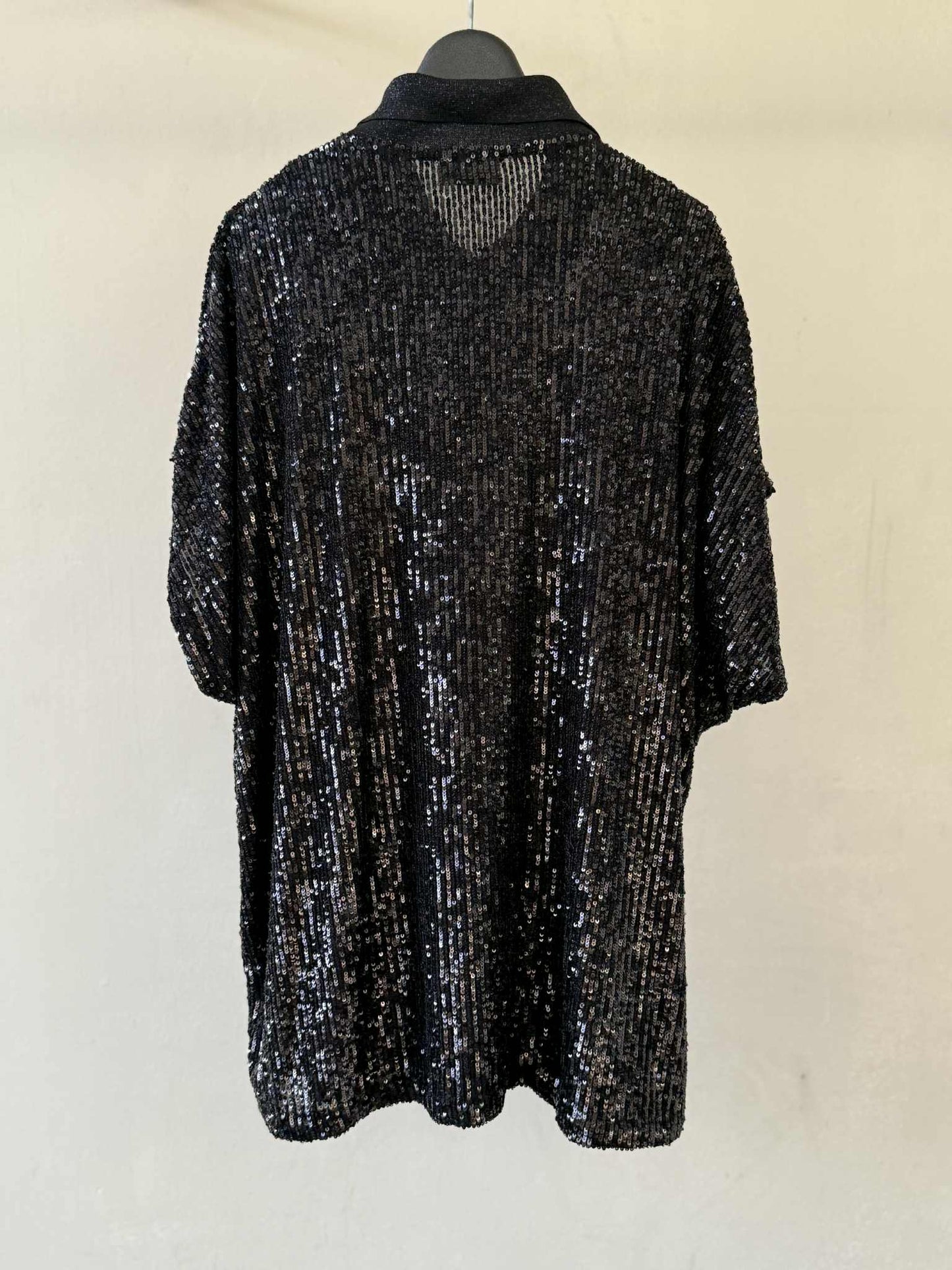 Saint Laurent Oversized Sequin Polo
