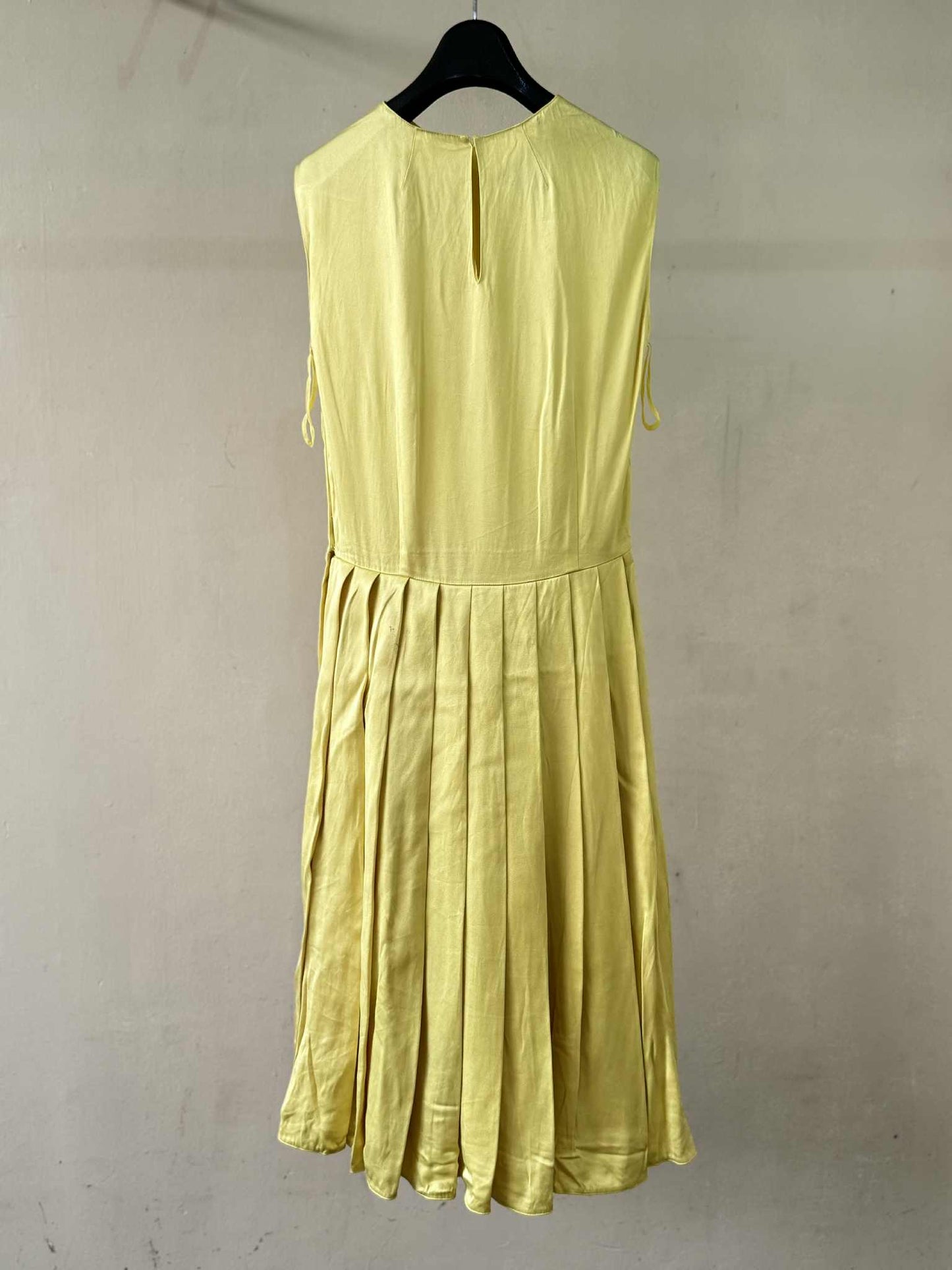 SS2018 Prada Yellow Silk Dress