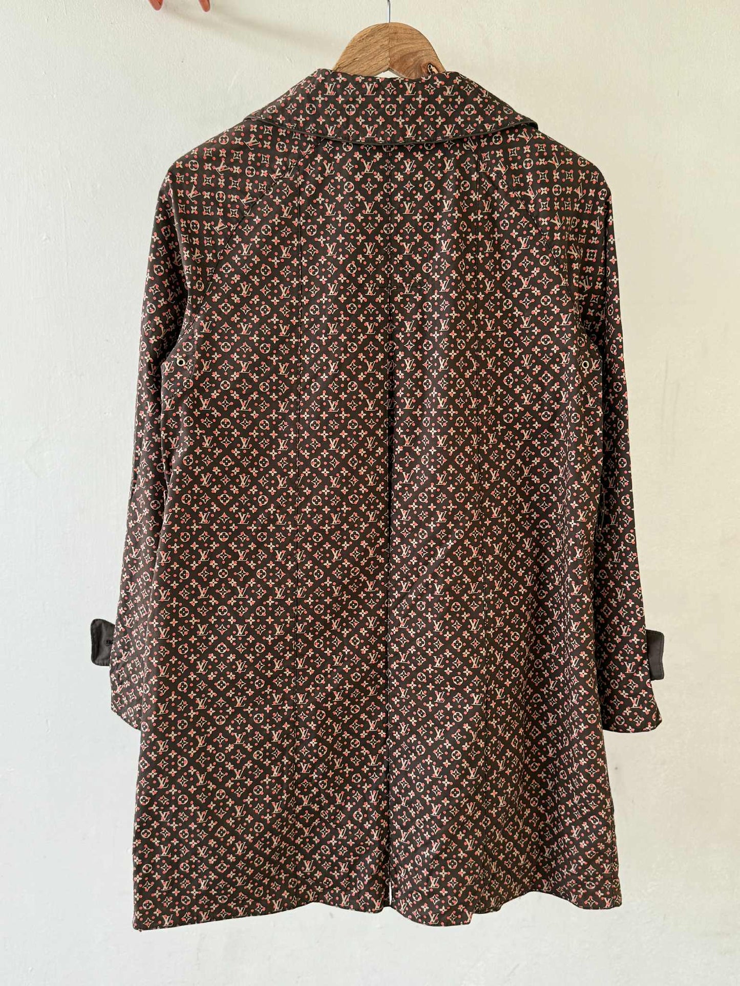 Louis Vuitton Monogram Macintosh Convertible Collar Coat