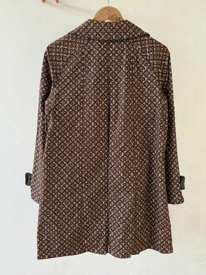 Louis Vuitton Monogram Macintosh Convertible Collar Coat