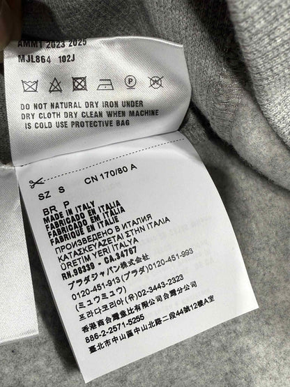Miu Miu Grey Boxy Sweatshirt