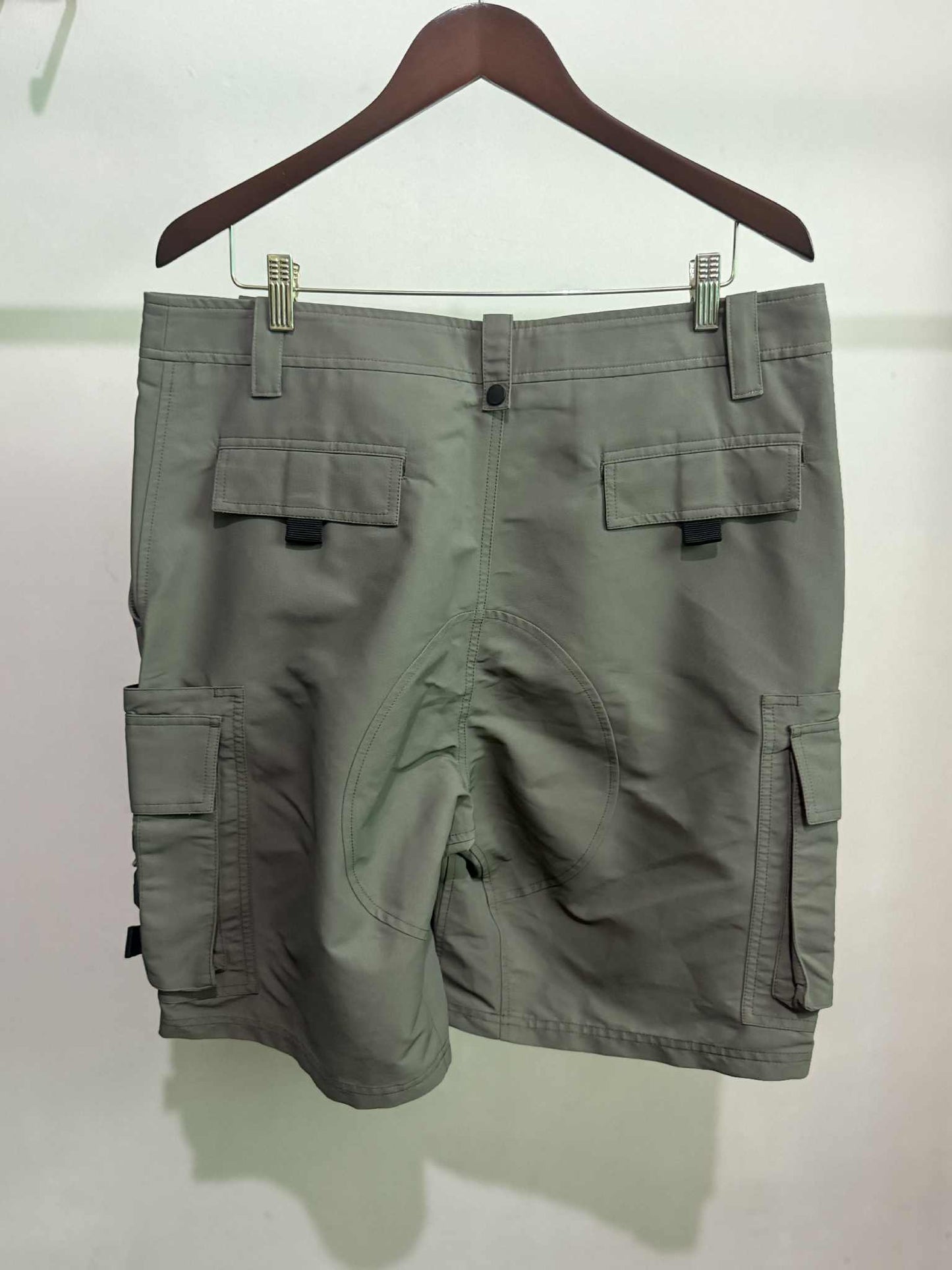Dior Homme Green Nylon Cargo Shorts
