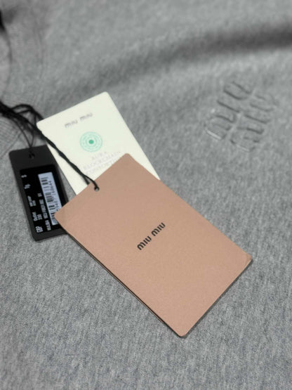 Miu Miu Grey Boxy Sweatshirt
