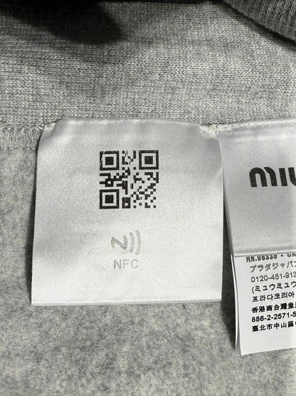 Miu Miu Grey Boxy Sweatshirt