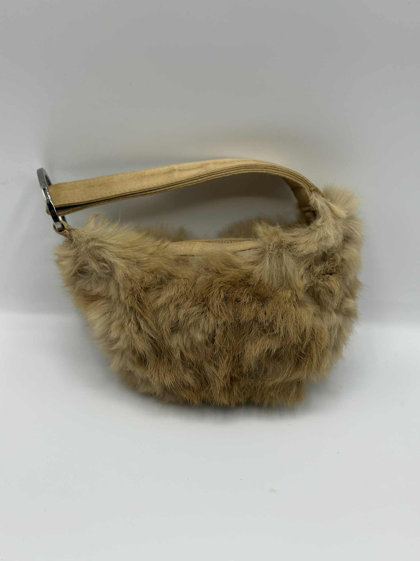 Gucci Brown Rabbit Fur Pochette