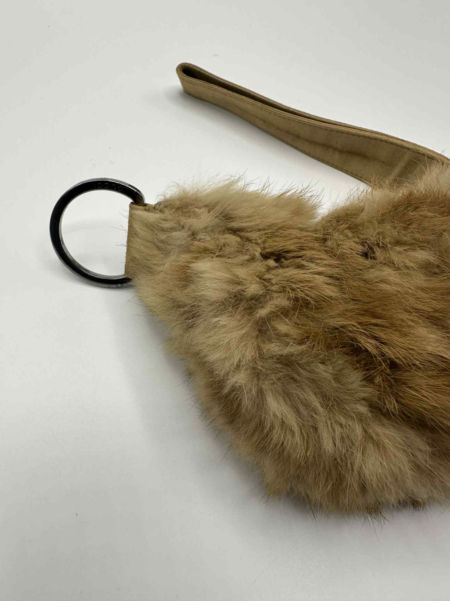Gucci Brown Rabbit Fur Pochette