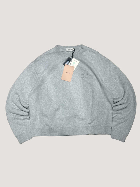 Miu Miu Grey Boxy Sweatshirt