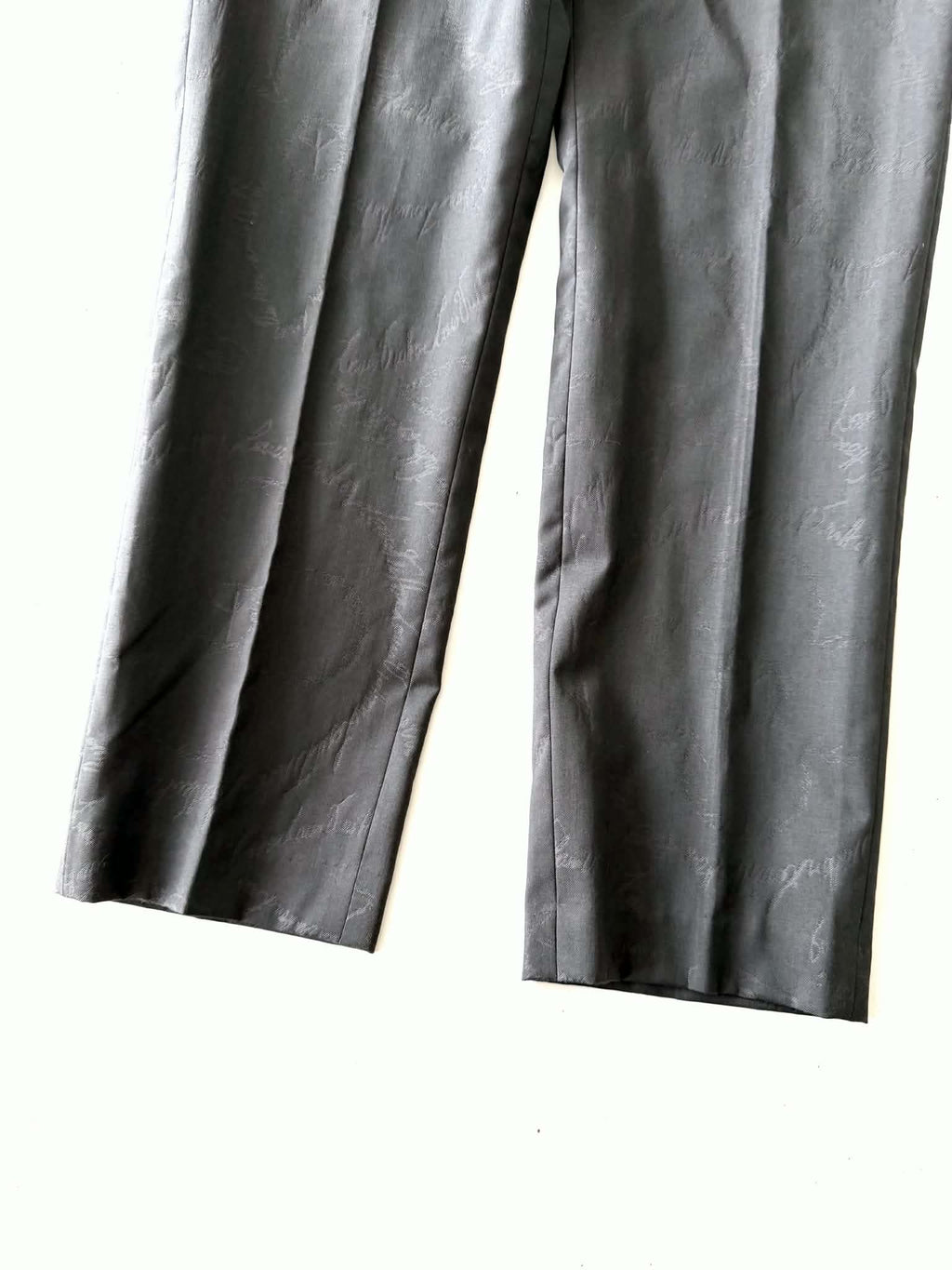 Louis Vuitton Pont Neuf Jacquard Script Gray Suit