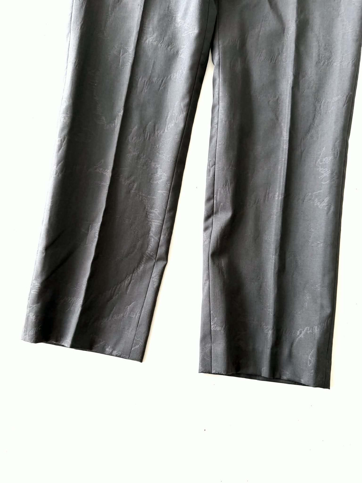Louis Vuitton Pont Neuf Jacquard Script Gray Suit