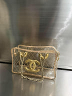 Chanel 1991 VIntage Timeless Naked Clear Transparent Tote