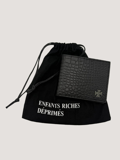 Enfants Riches Déprimés Iron Cross Crocodile Leather Wallet