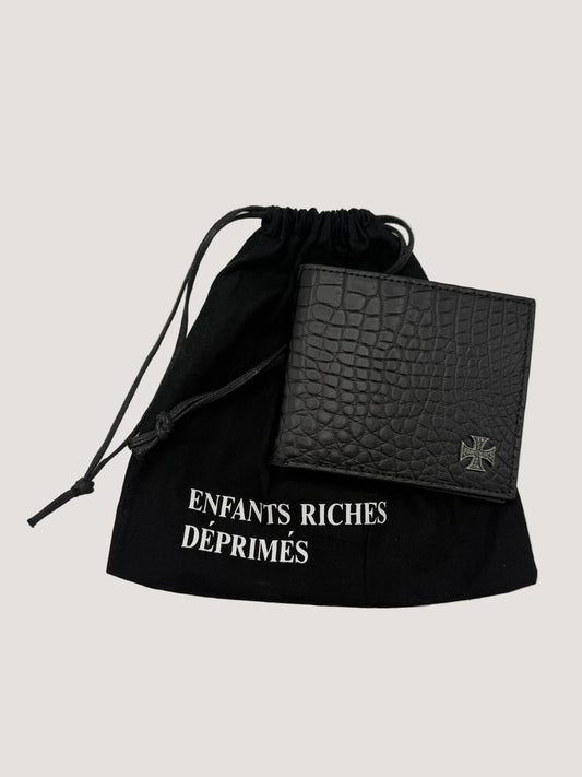Enfants Riches Déprimés Iron Cross Crocodile Leather Wallet