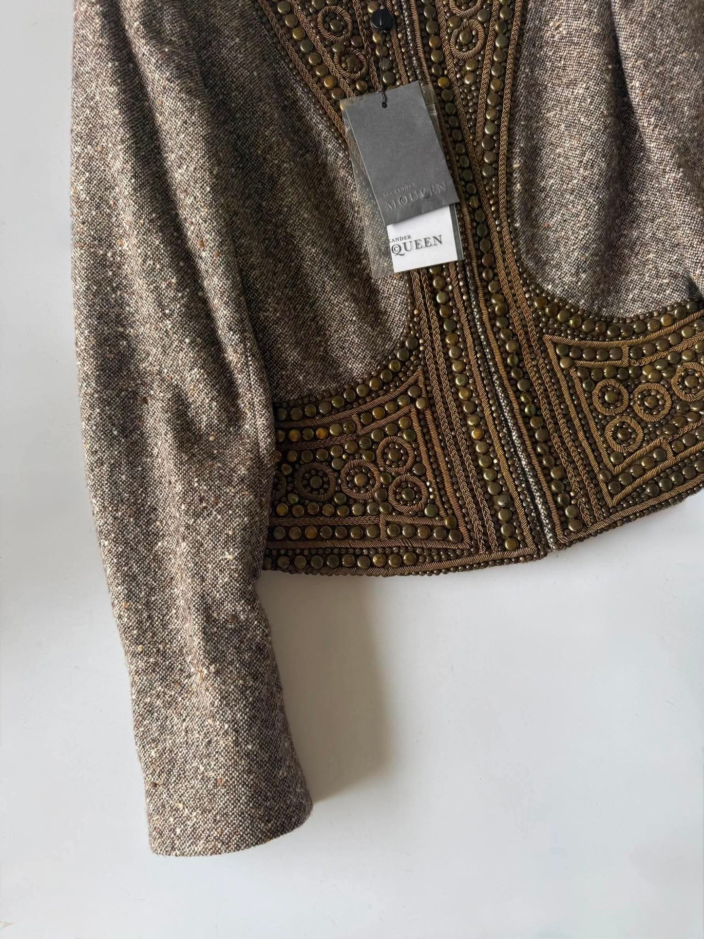 Documented & Rare Alexander McQueen F/W2004 Embellished Tweed Suit
