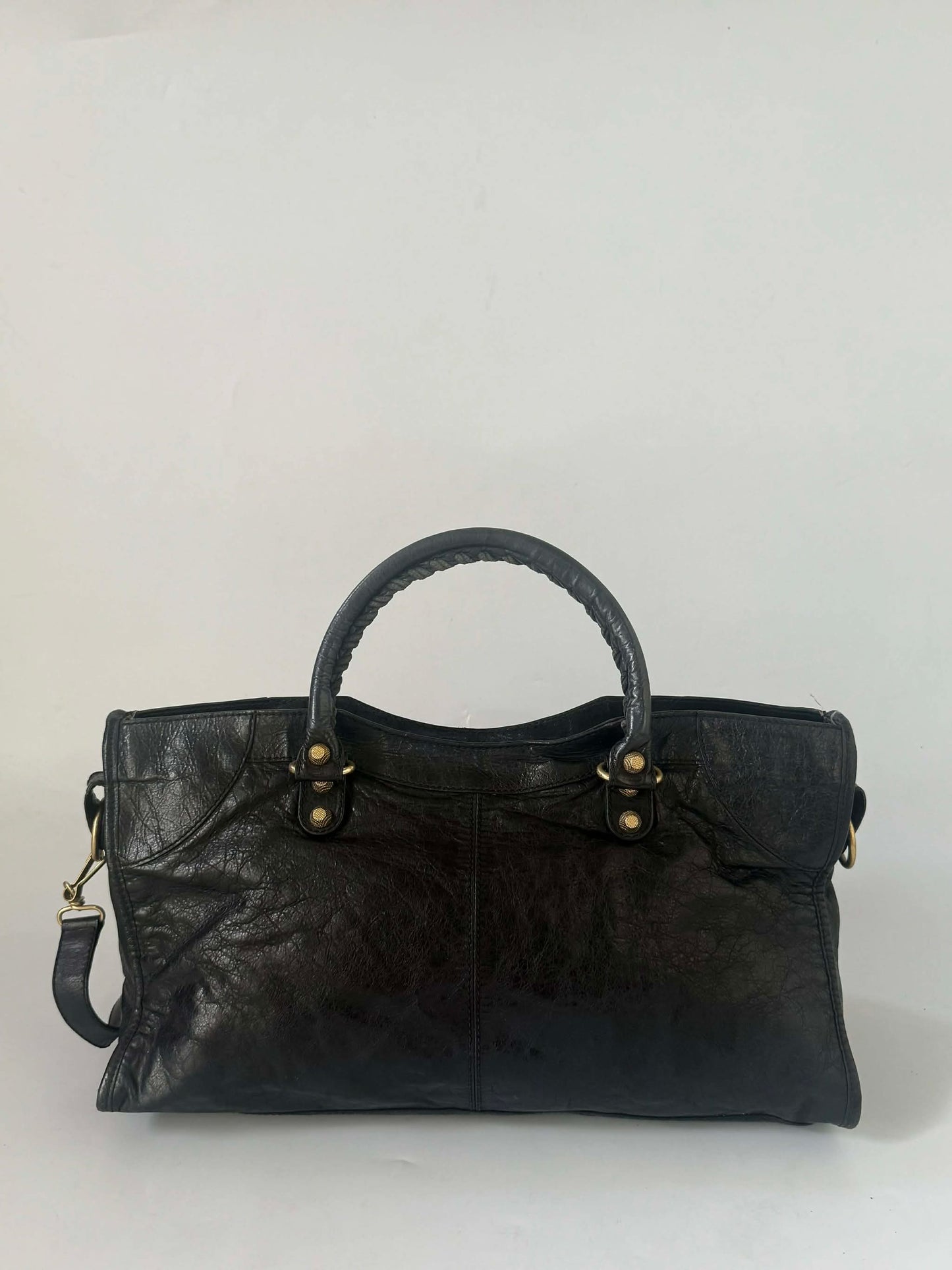 2000’s Balenciaga Black Giant 12 Gold Hardware City Bag