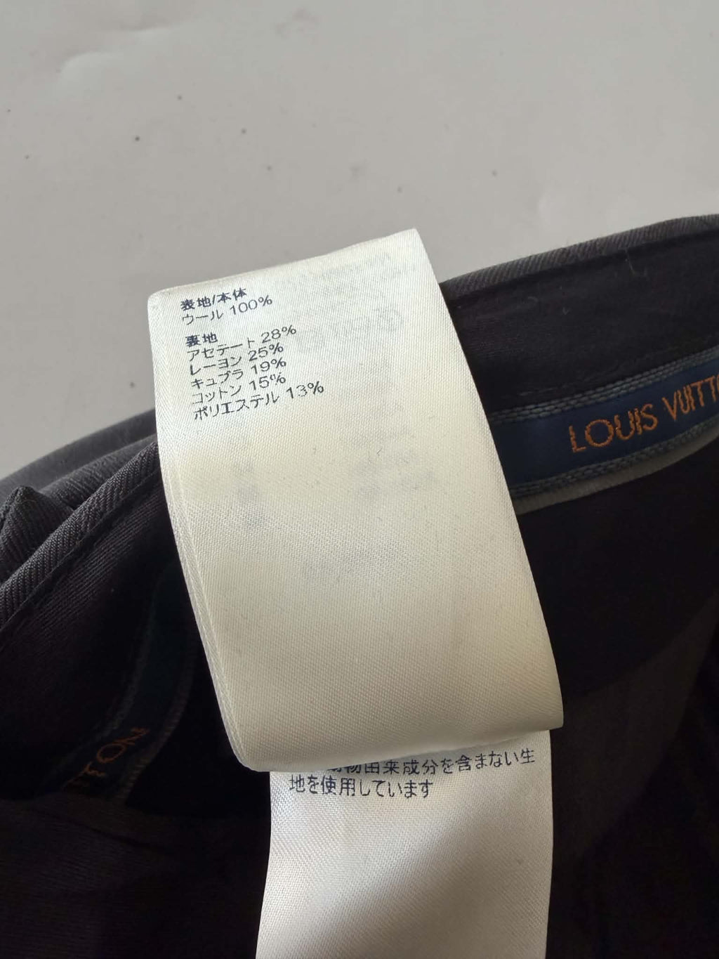 Louis Vuitton Pont Neuf Jacquard Script Gray Suit