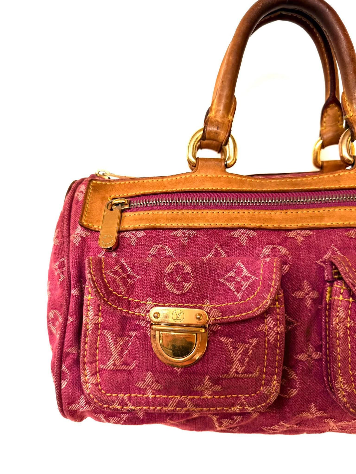 Louis Vuitton Pink Monogram Denim Neo Speedy Bag