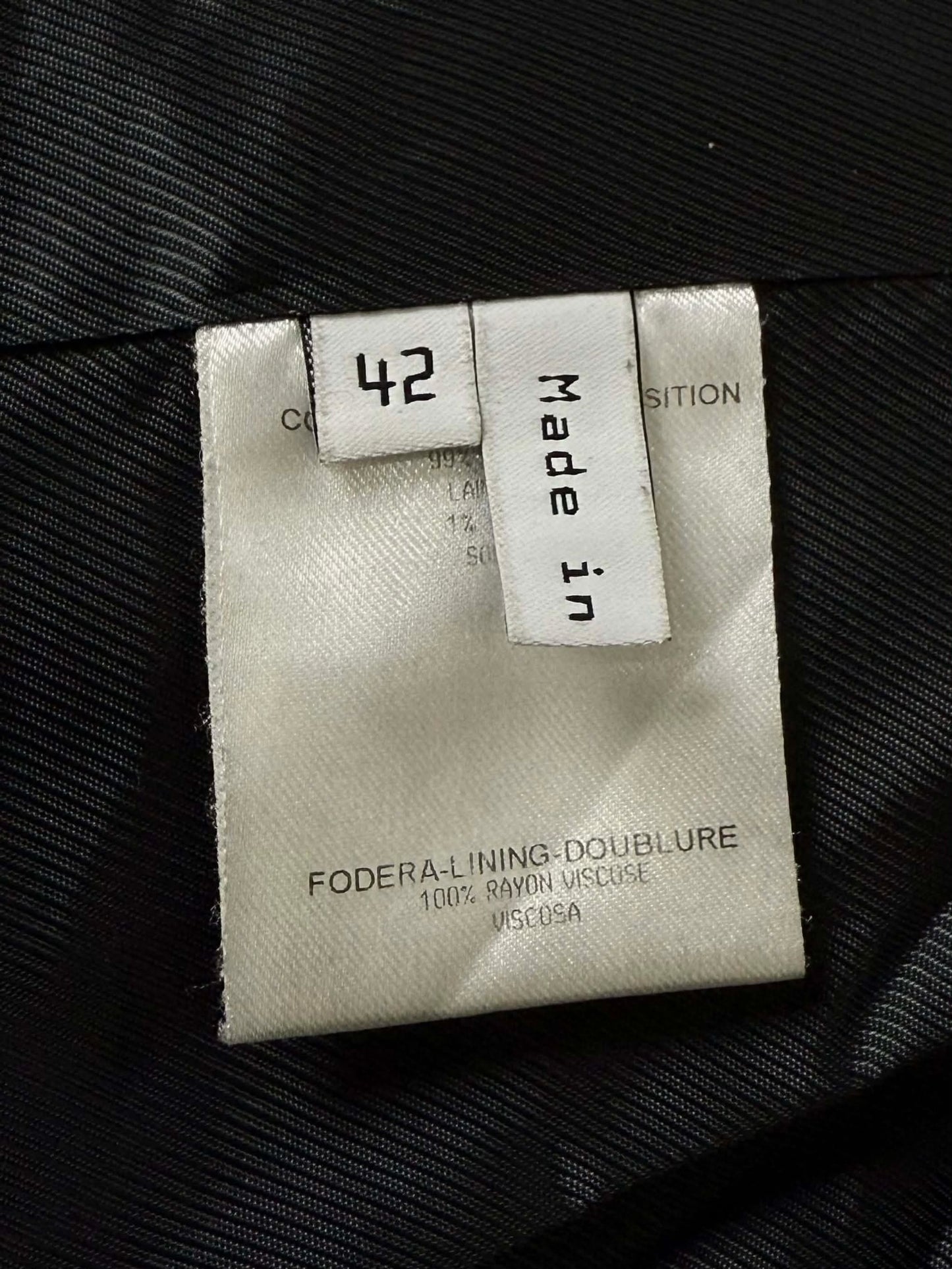 AW2005 Balenciaga Long Premium Wool Black Trench Coat