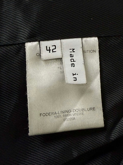 AW2005 Balenciaga Long Premium Wool Black Trench Coat