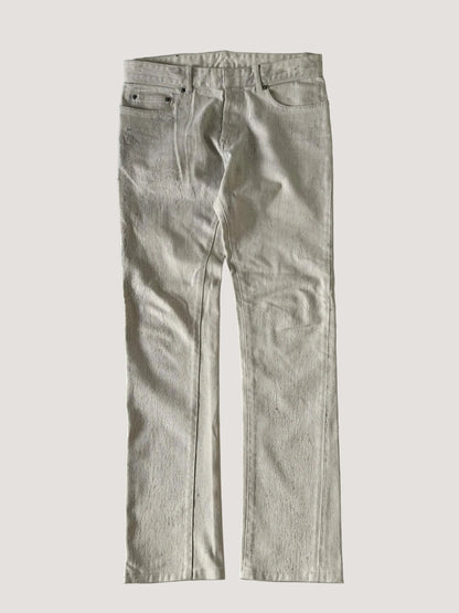 Balenciaga FW14 Cracked Paint Denim Pants