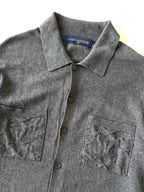 Louis Vuitton Gray Oversized Cotton Knit Shirt