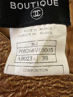 Chanel Boutique F/W1996 Gold Brocade "Mughal" Set