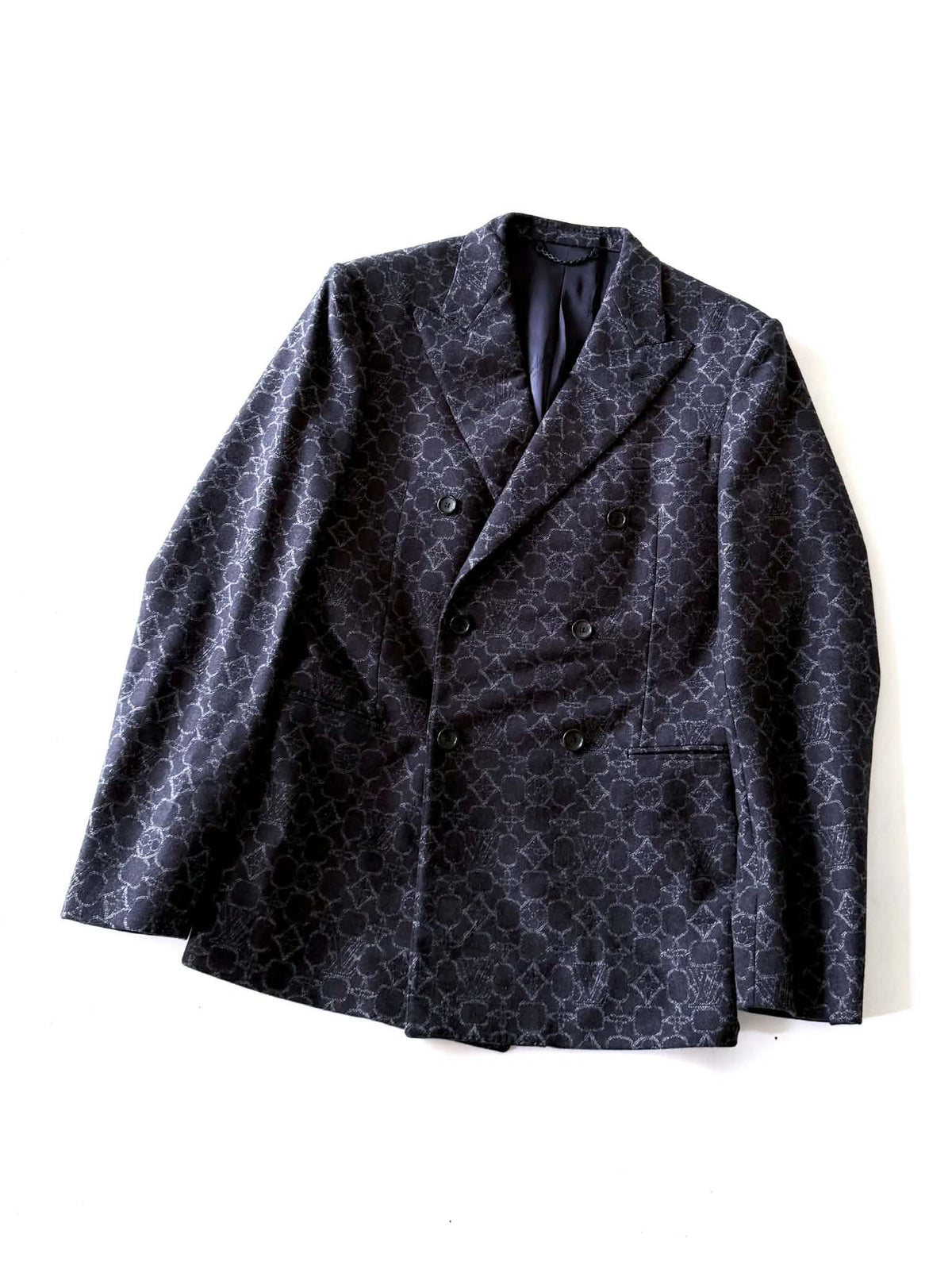 Louis Vuitton Pre-Fall 2021 by Virgil Abloh Blue Monogram Suit