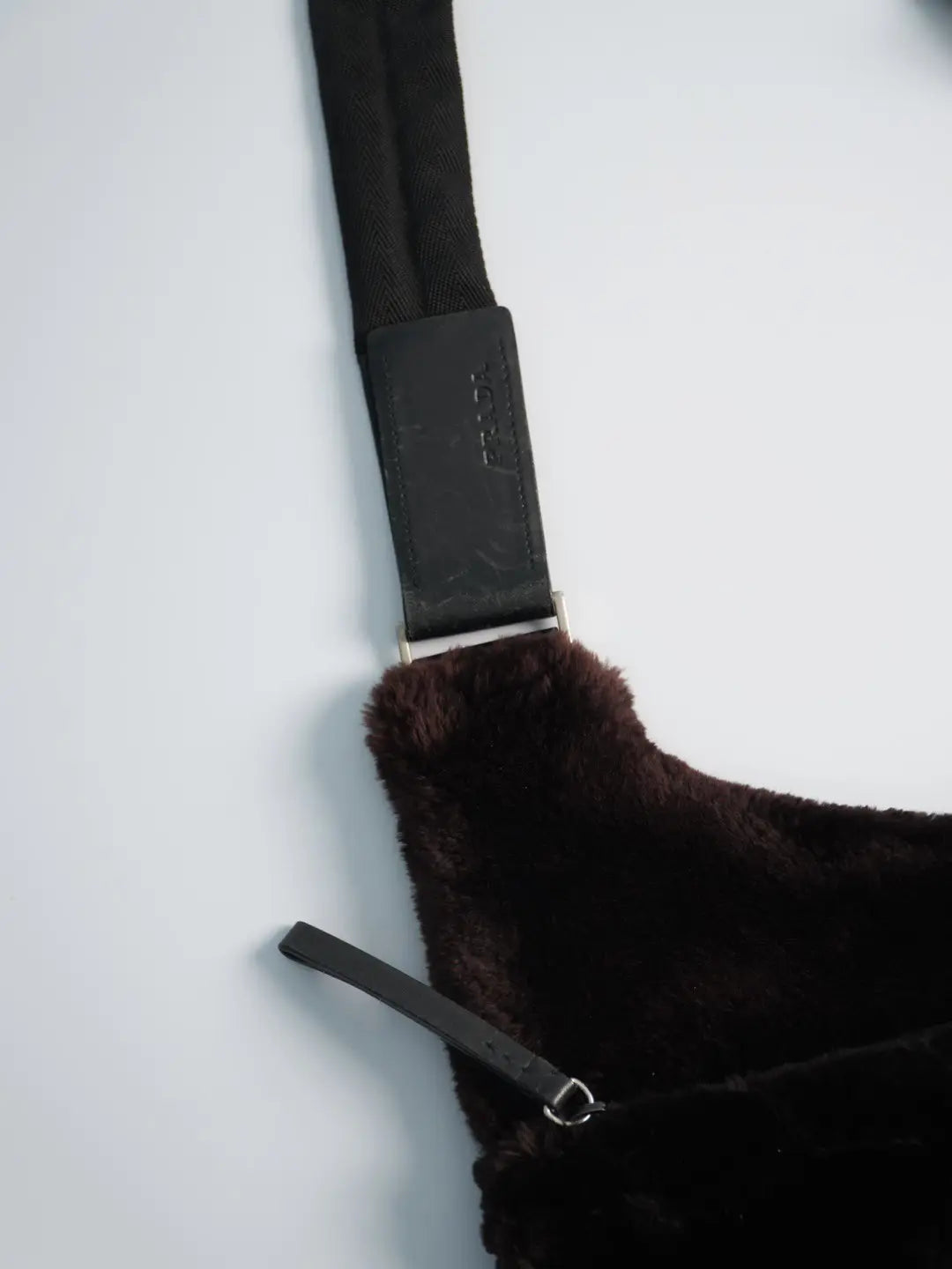 Prada Sport Fur Jacket & Prada FW1999 Crossbody Bag Soft Fur