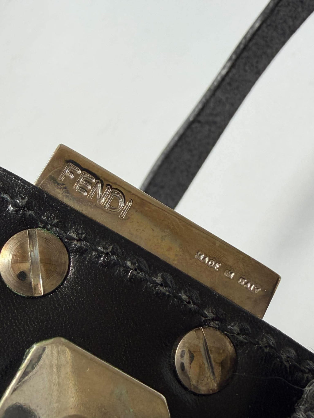 Vintage Fendi F/W1999 Wool Knit Baguette Bag