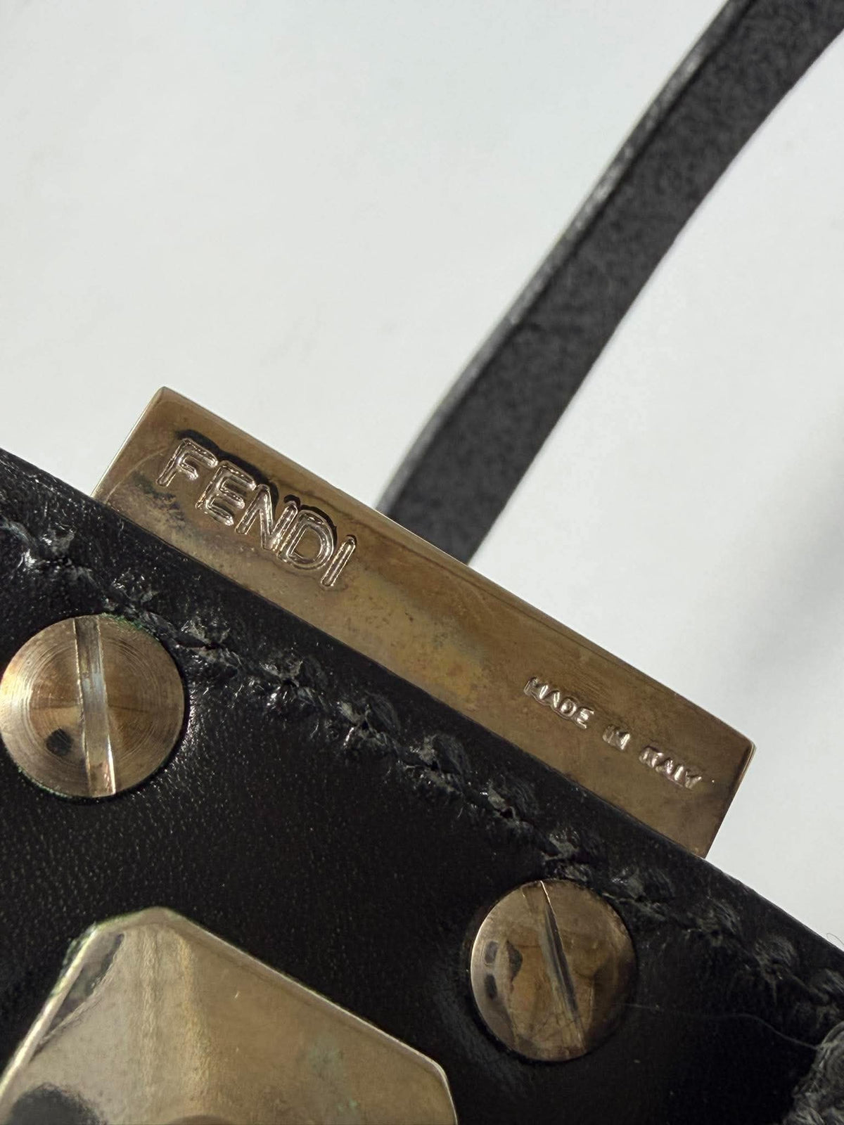 Vintage Fendi F/W1999 Wool Knit Baguette Bag