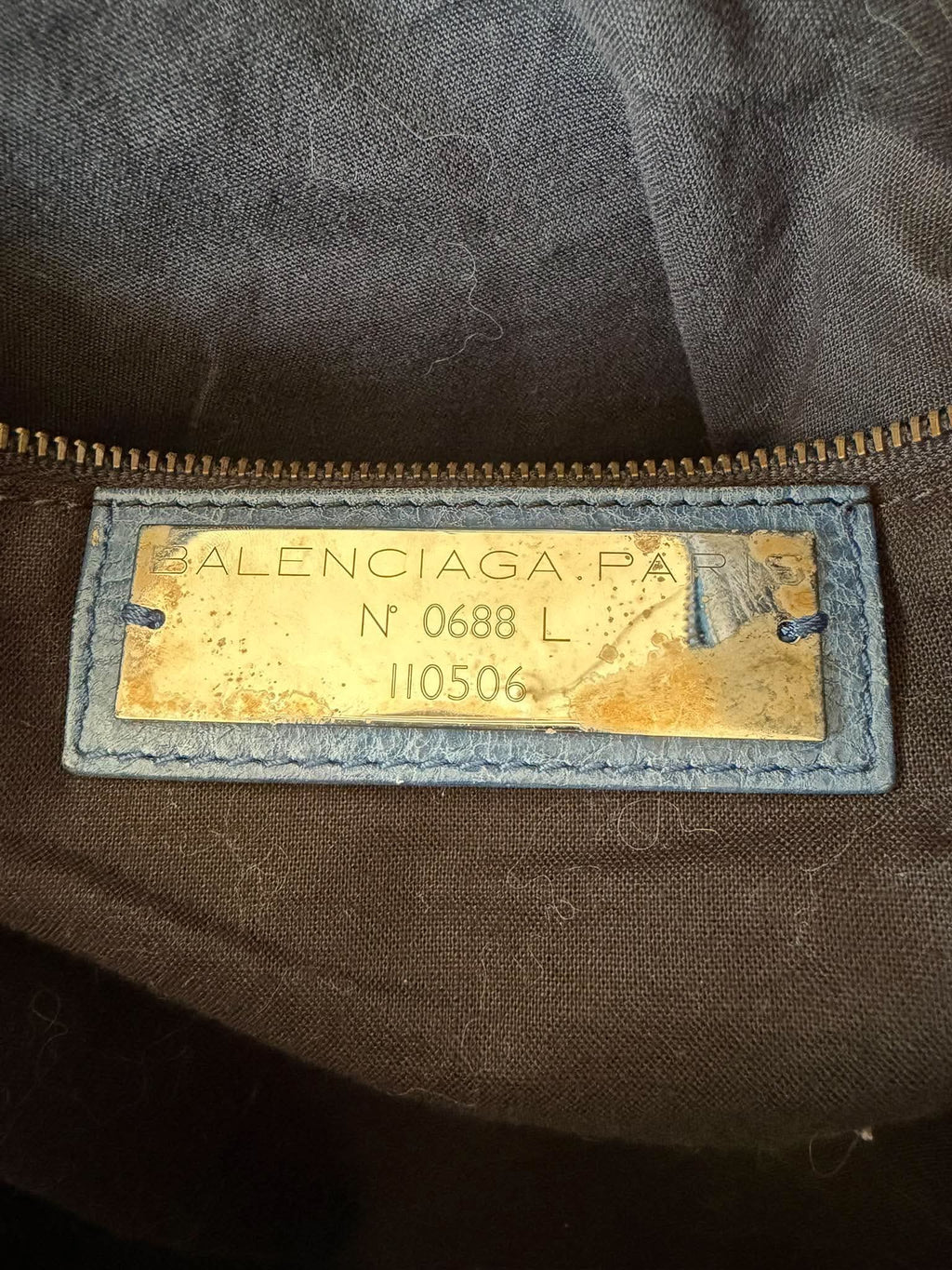 2000’s Balenciaga Navy Blue XL Weekender Bag