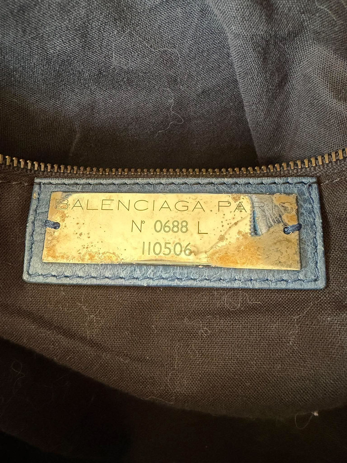 2000’s Balenciaga Navy Blue XL Weekender Bag