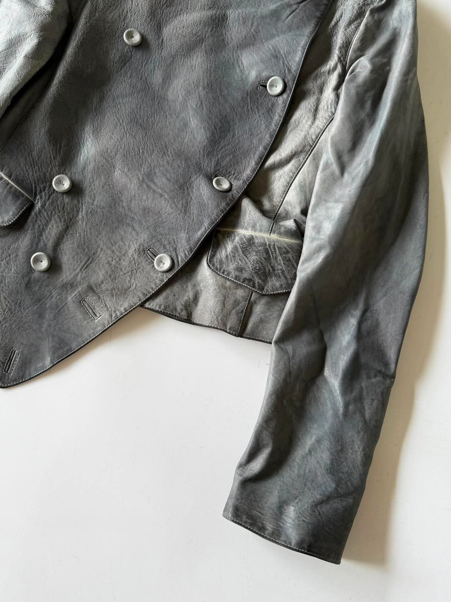 Vintage Alexander McQueen JOYCE Asymmetric Leather Jacket