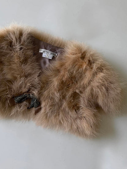 Vintage Christian Dior John Galliano Ostrich Feather Shrug