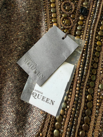 Documented & Rare Alexander McQueen F/W2004 Embellished Tweed Suit