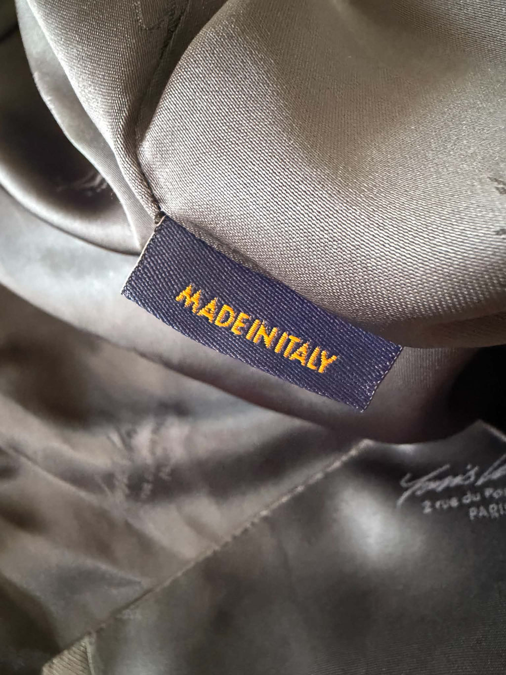 Louis Vuitton Pont Neuf Jacquard Script Gray Suit