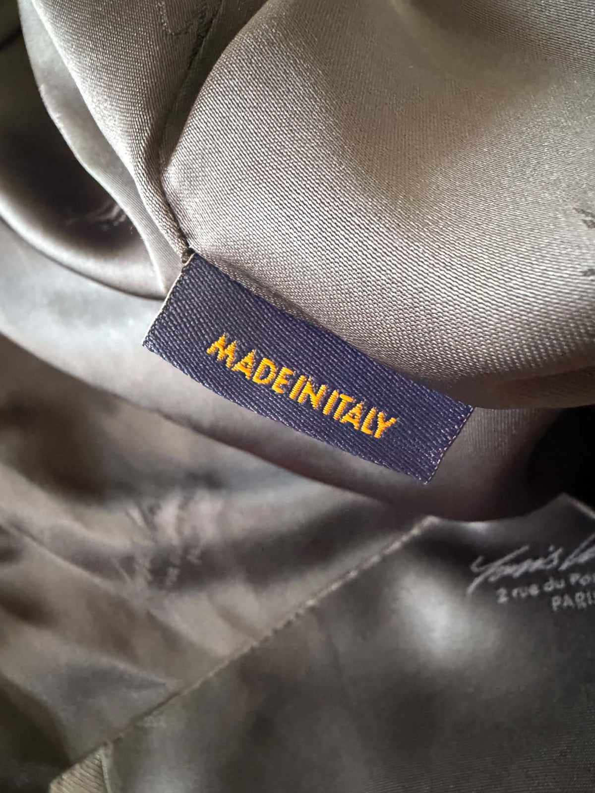 Louis Vuitton Pont Neuf Jacquard Script Gray Suit