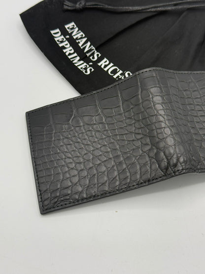Enfants Riches Déprimés Iron Cross Crocodile Leather Wallet