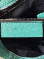 2000’s Balenciaga Torquoise Giant 12 Silver City Bag