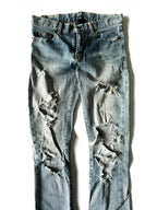 Saint Laurent Paris D02 Crashed Jeans