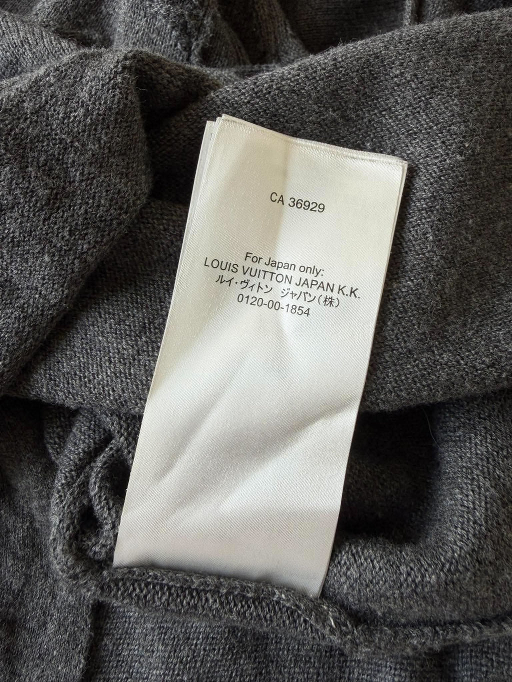 Louis Vuitton Gray Oversized Cotton Knit Shirt