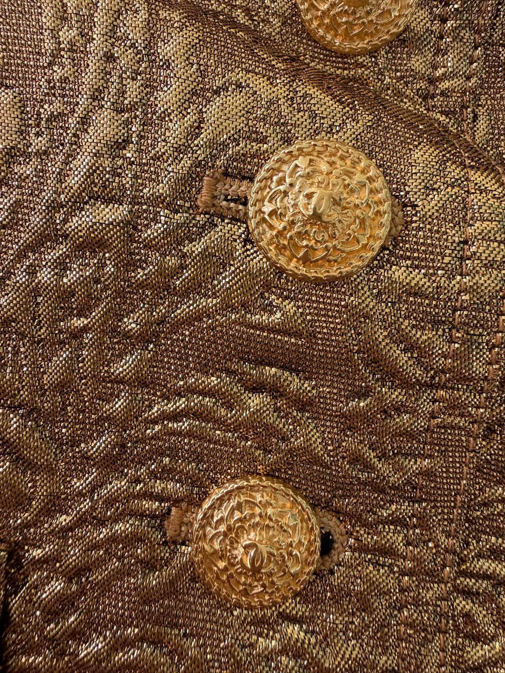 Chanel Boutique F/W1996 Gold Brocade "Mughal" Set