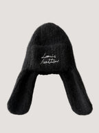 Louis Vuitton Black Script Mohair Bennie