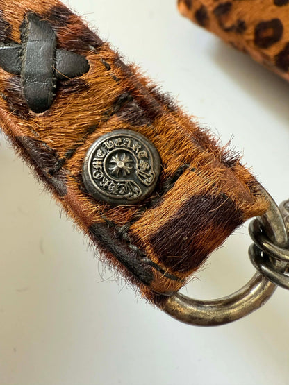 RARE Chrome Hearts Leopard Pony Hair “Fuck you” Clutch Bag